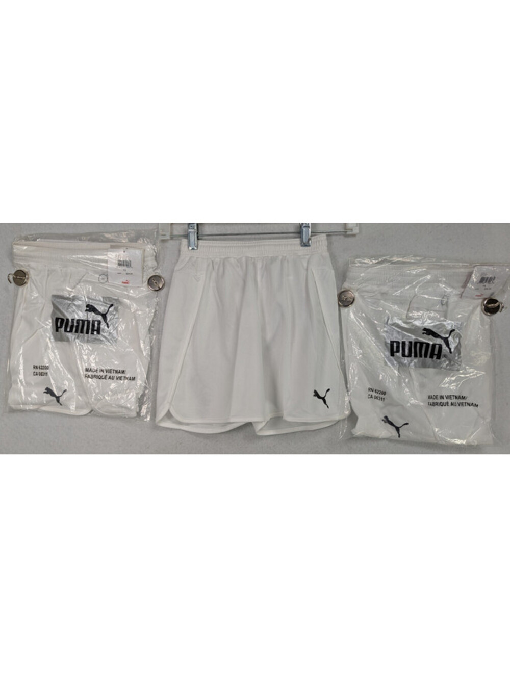 PUMA - Speed Shorts - Youth - White Dry Cell - 3 Pack - Size S